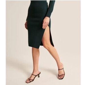 Abercrombie & Fitch Elevated Sweater Midi Skirt Size Medium NEW